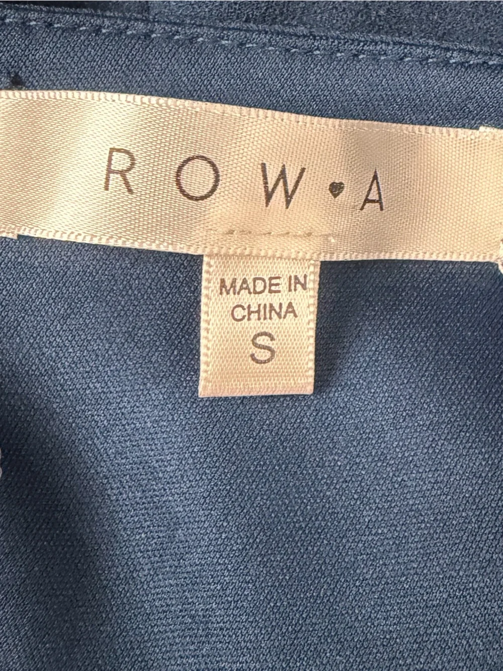 Row.a Women's Navy Wide-Leg Jumpsuit with Spaghetti Straps Size Small Euro Chic - Picture 5 of 6
